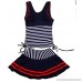 Lucky-fairy-Girl swimsuit 2019 Navy Style Swimsuits for Girls Striped Female 2 Pieces Bathing Suits Navy B07QHSN6NM